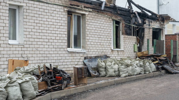 Professional Fire Damage Assessment technician working in Levittown, PA